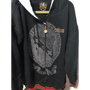 7th 38 Black Hoodie Johnny Blaze  2XL Long Sleeve Rare Vtg Hip Hop Urban Wear